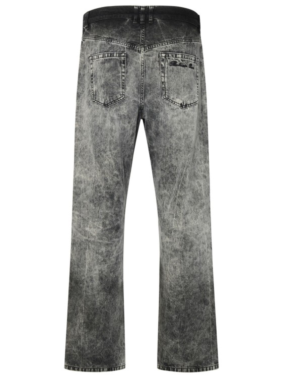 Shop Balmain Grey Cotton Jeans