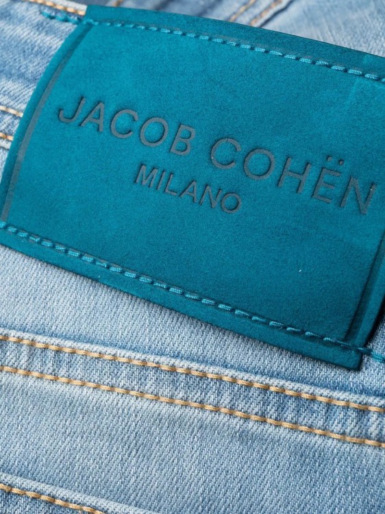 Shop Jacob Cohen Bard Blue Denim Pants