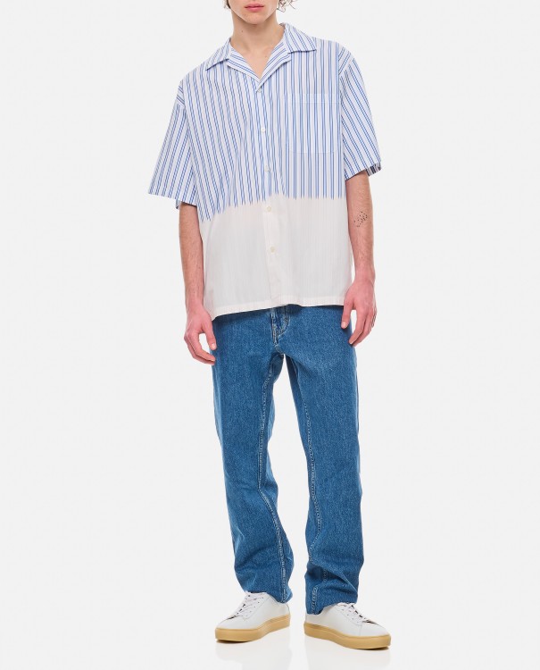 Shop Msgm Bowling Stripes Shirt In Multicolor