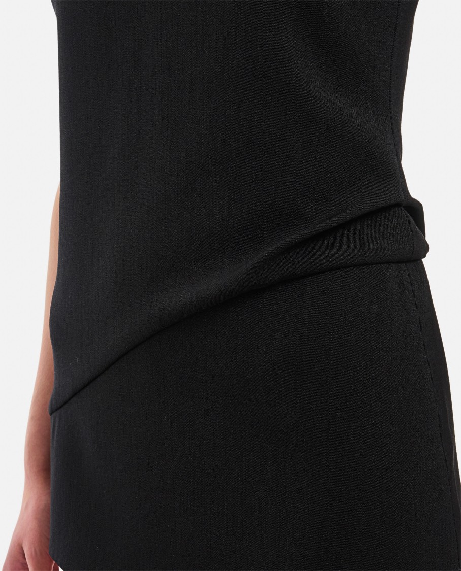 Jw Anderson Dress In Black Polyester In Black