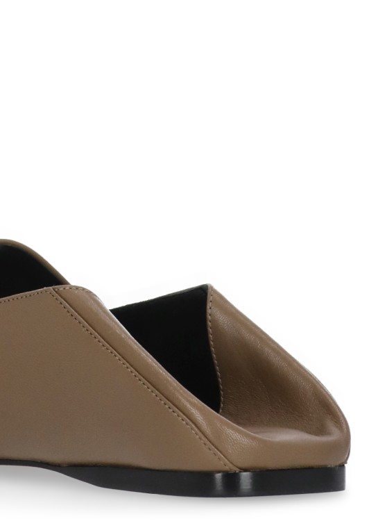 Shop Sergio Rossi Leather Loafers In Brown