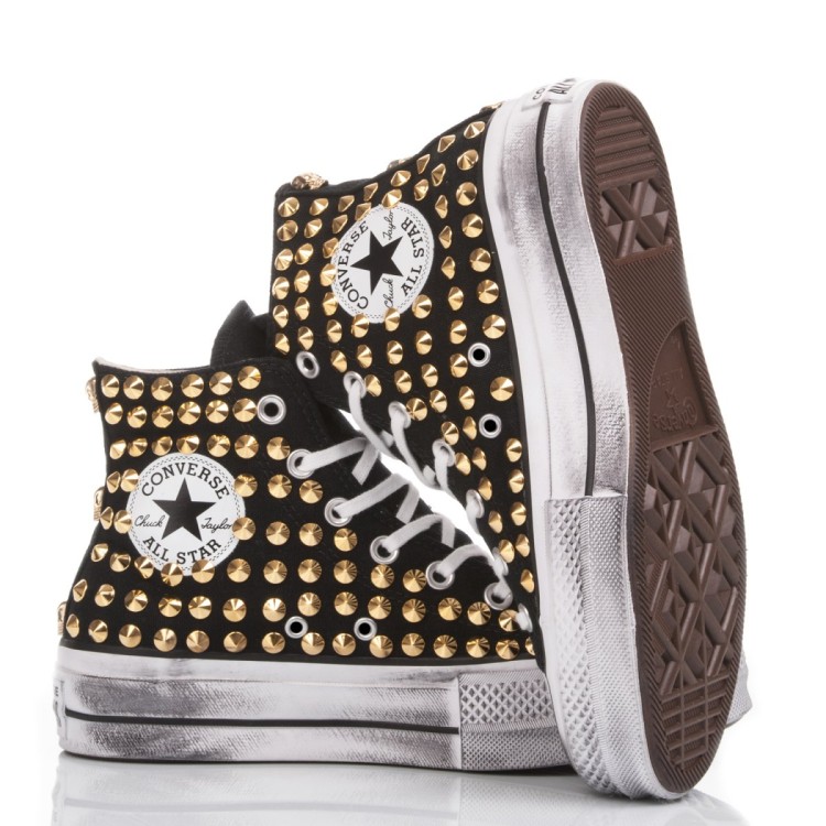 Converse Platform Brown Sneakers In Grey