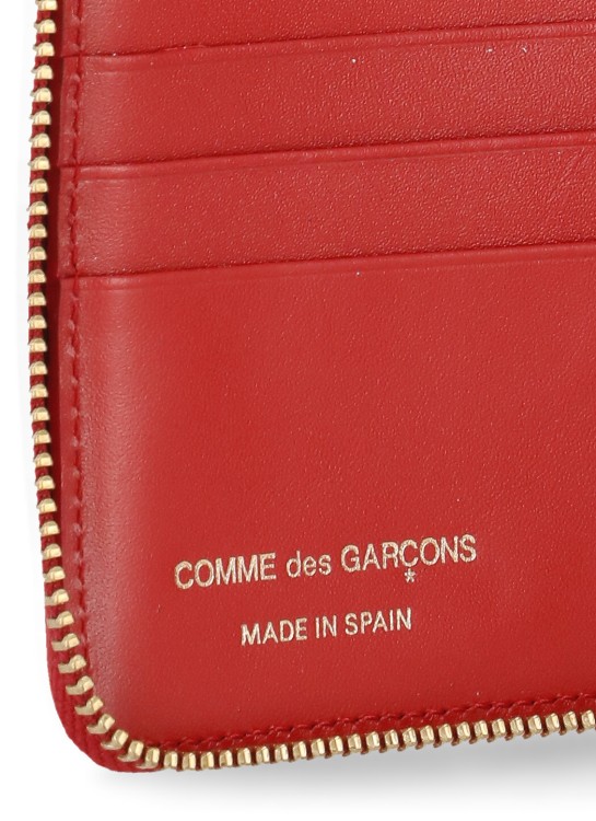 Shop Comme Des Garçons Polka Dots Wallet In Red