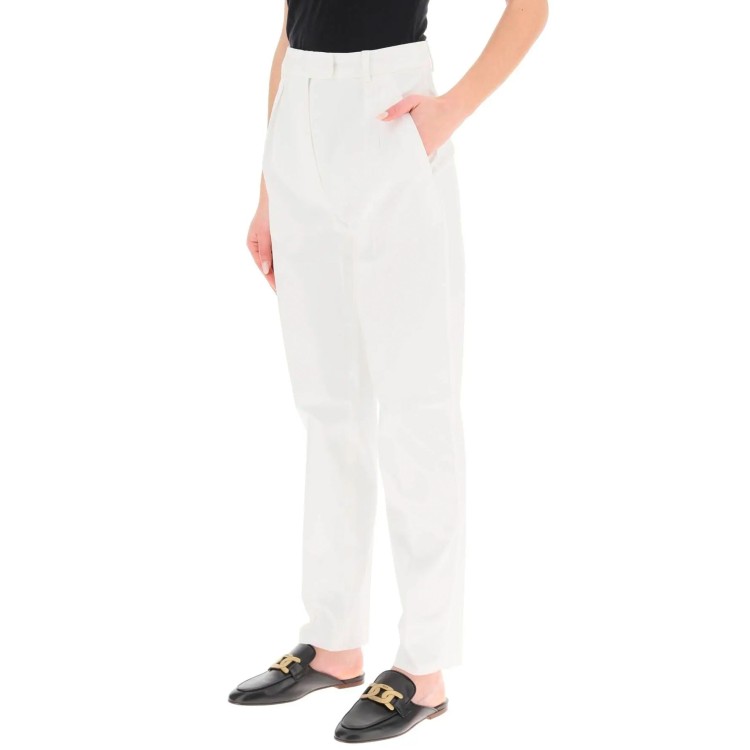Shop Max Mara Calante Pants In White