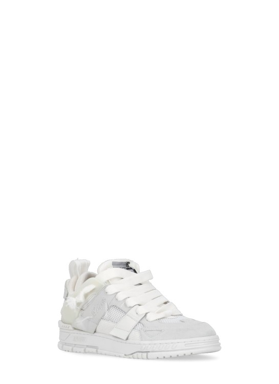 Shop Axel Arigato Area Patchwork Sneakers In White