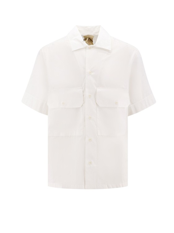 Shop Ten C Cotton Blend Shirt In Neutrals