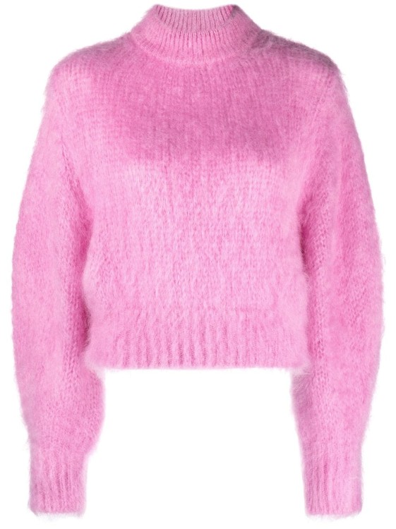 Shop Nina Ricci Pink Mohair Sweater