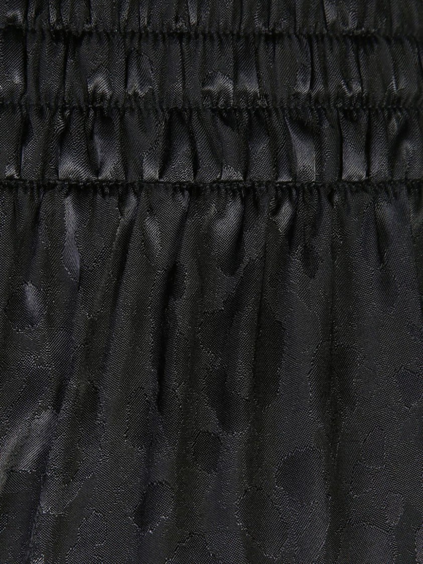 Just Cavalli Jacquard Straight Trousers In Black