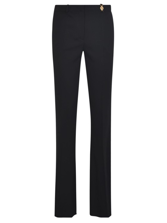 Shop Versace Medusa '95 Flared Trousers In Black