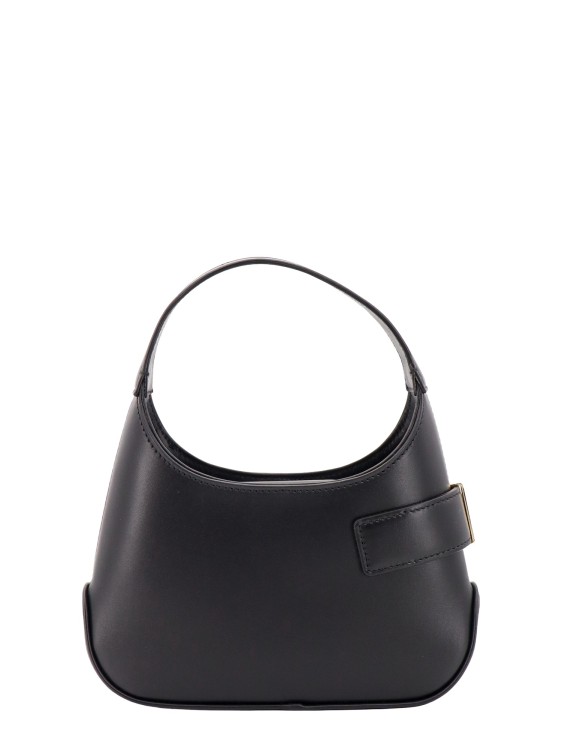 Shop Ferragamo Leather Handbag With Iconic Detail In Grey