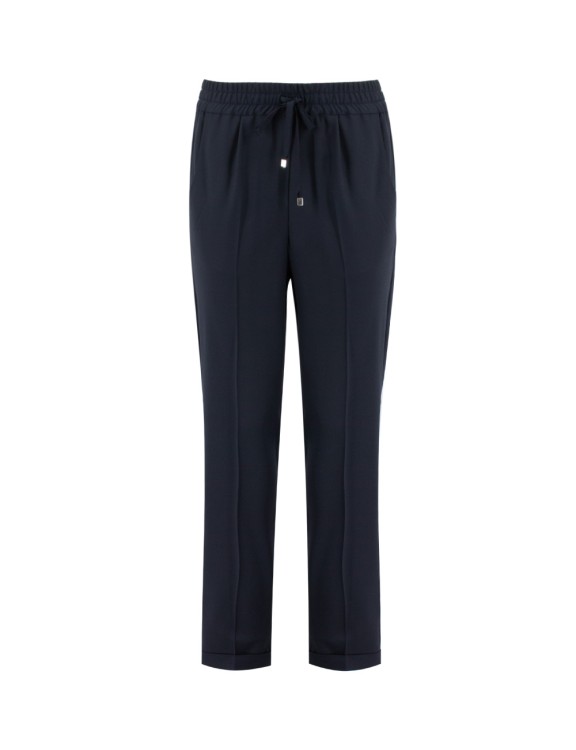 Kiton Pure Soft Virgin Wool Trousers In Black