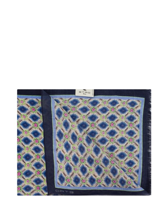 Shop Etro Cashmere And Silk Scarf In Grey