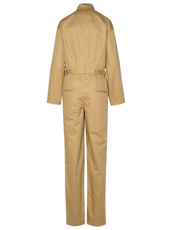 Shop Isabel Marant Jocelyne' Beige Cotton Jumpsuit In Brown