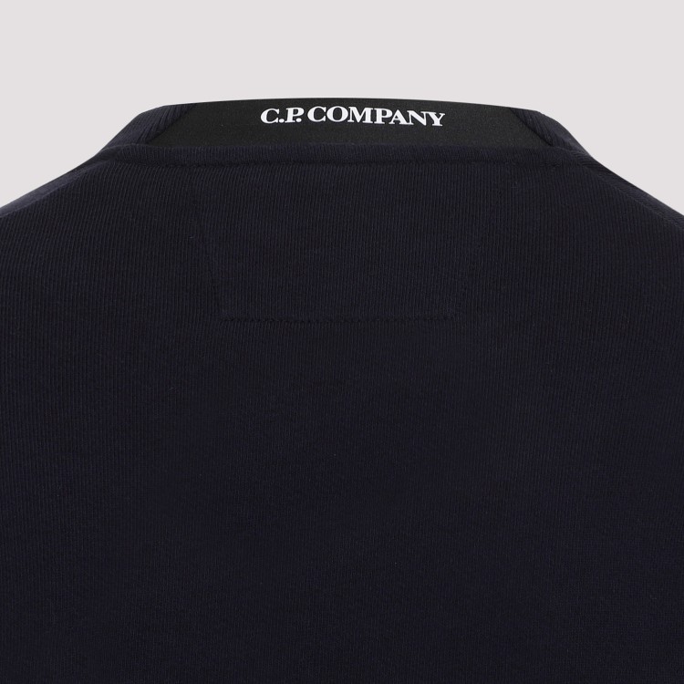 Shop C.p. Company Black Dark Blue Crewneck Sweatshirt
