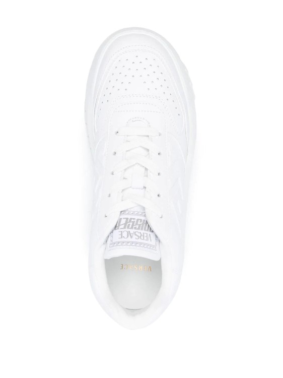 Shop Versace Odissea Chunky-sole Sneakers In White
