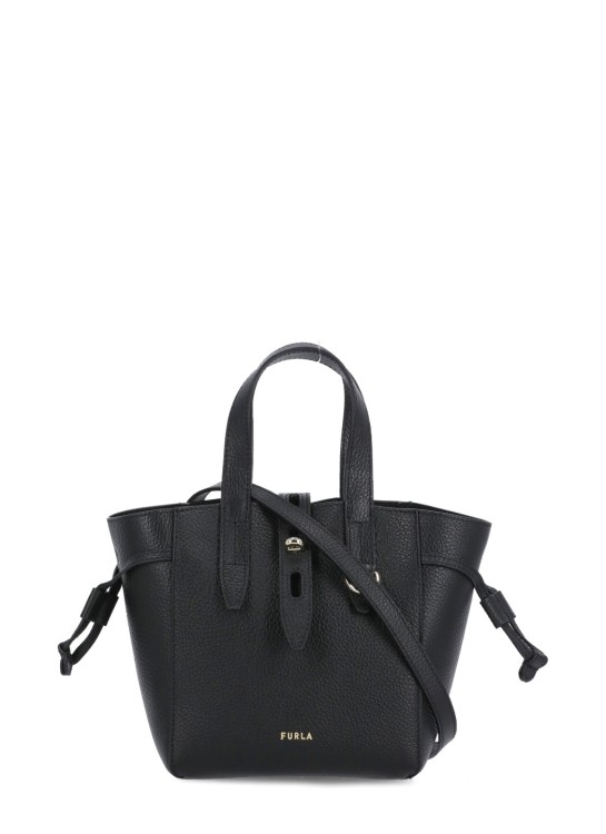 Shop Furla Net Bag In Black