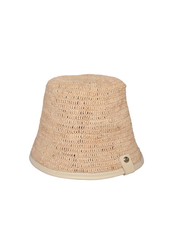 Shop Jacquemus Raffia Hat In Brown