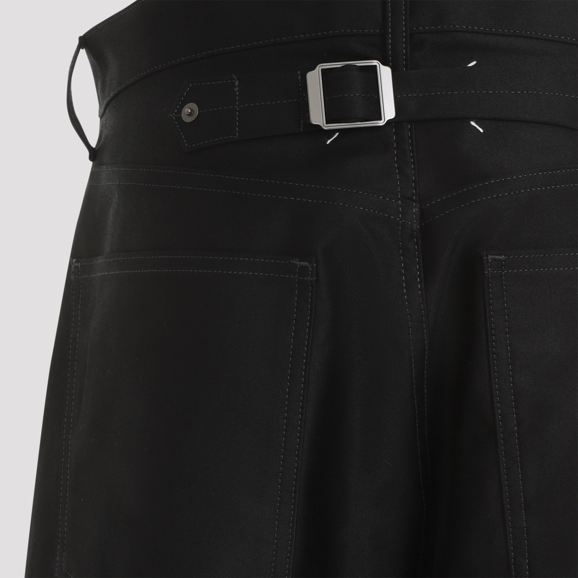 Maison Margiela Black Cotton 5 Pockets Pants In Black