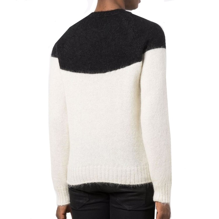 Shop Alexander Mcqueen Gragon Wool Sweater In White