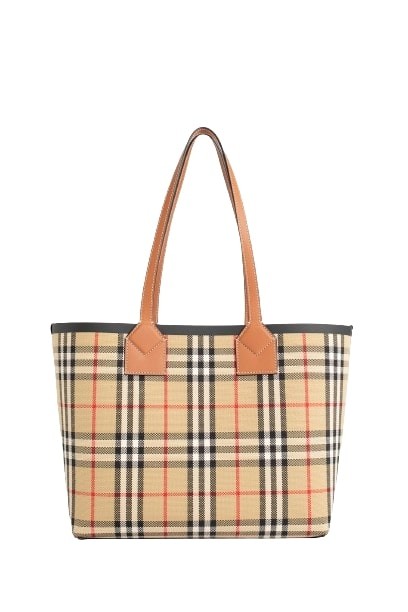 Burberry Small London Tote Bag In Brown