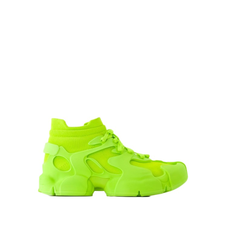 Shop Camper Tossu Sneakers - Leather - Green