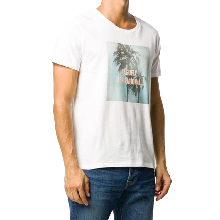 Shop Celine Printed T-shirt In White