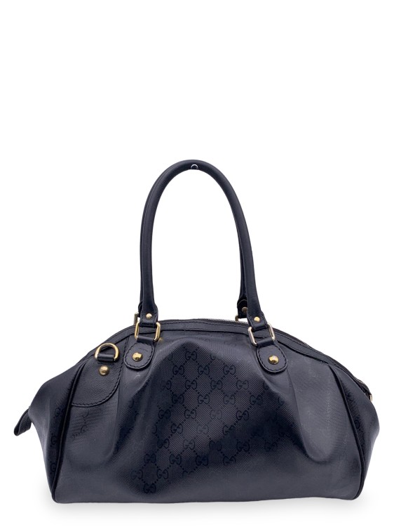 Gucci Ssima Sukey No Charm Two-way Tote Bag In Black