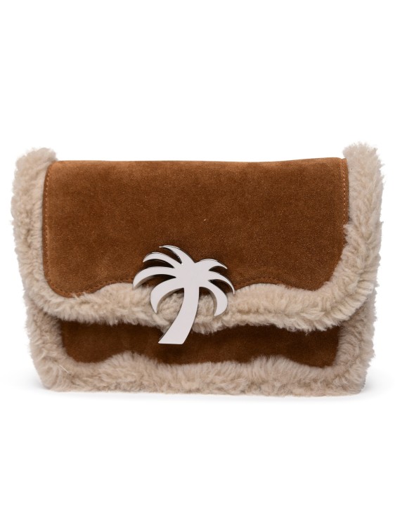 Palm Angels Palm Beach Teddy Shoulder Bag In Brown