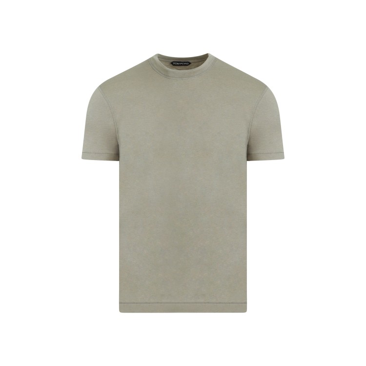 Tom Ford Viscose Cotton T-shirt In Grey