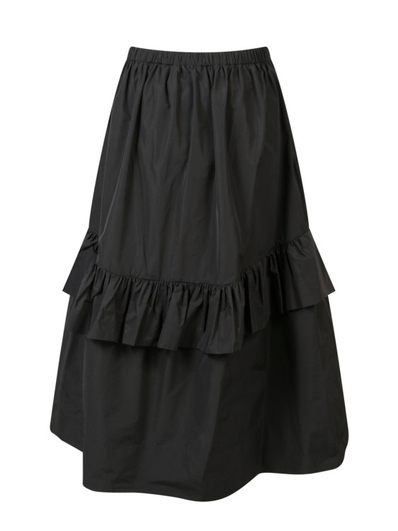 Shop Ulla Johnson Black Taffeta Skirt