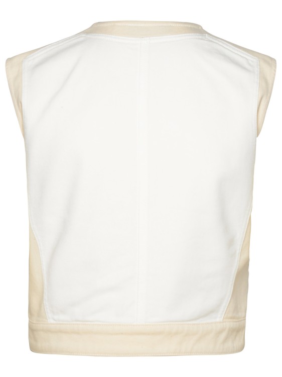 Shop Sportmax Salita' White Cotton Vest