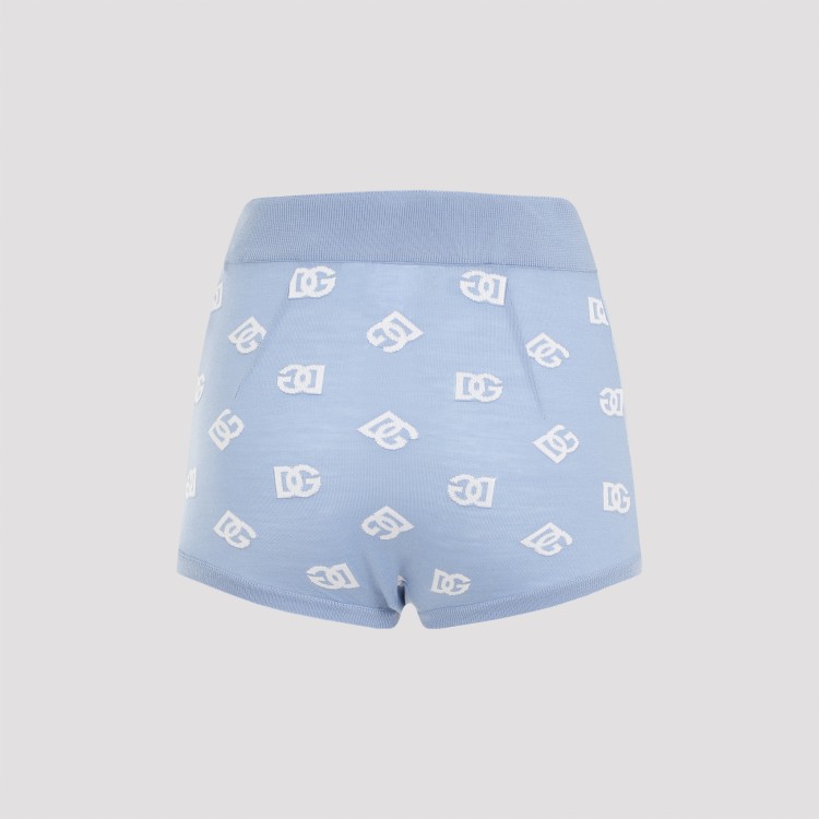 Shop Dolce & Gabbana Blue Wool Shorts