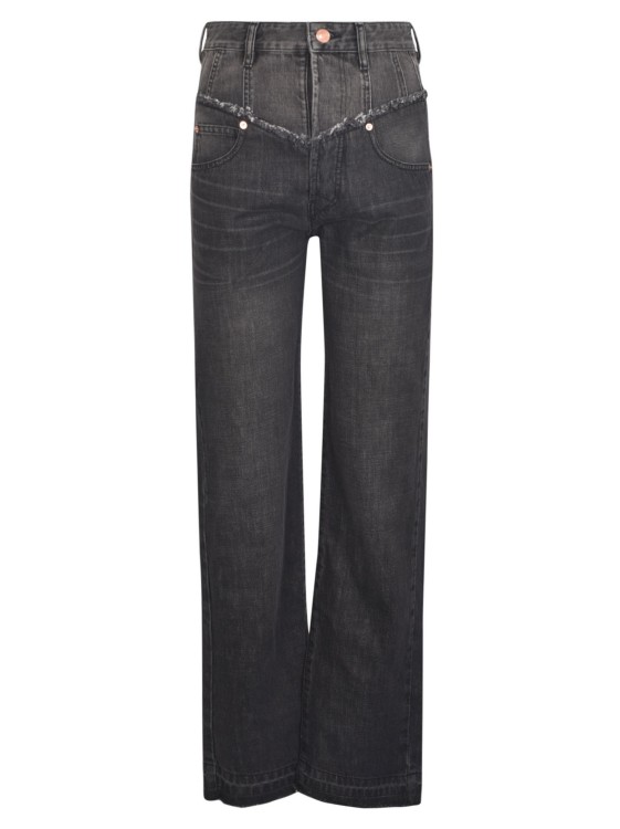 Shop Isabel Marant Black Noemie Straight-leg Jeans