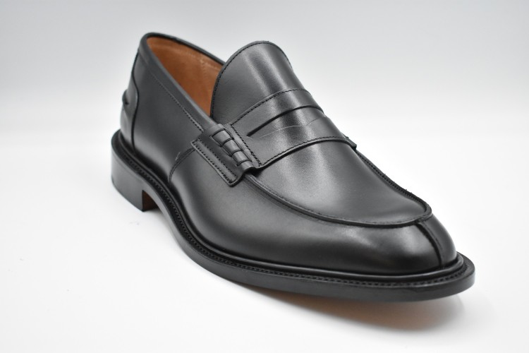 Shop Tricker's Black Pelle Leather Shoes