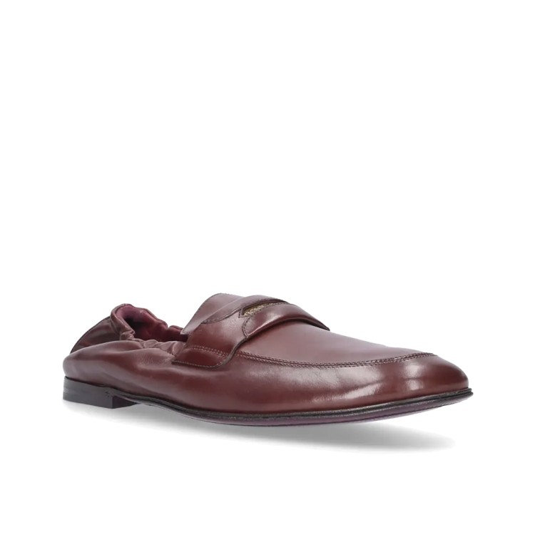 Shop Dolce & Gabbana Ariosto Leather Loafers In Pink