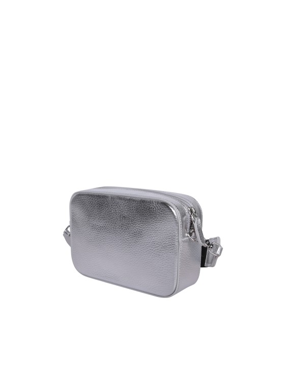 Shop Coccinelle Silver Metallic Leather Bag