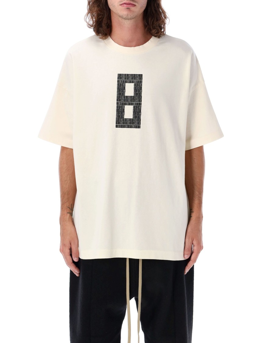 Shop Fear Of God 8 Print Oversized T-shirt In White