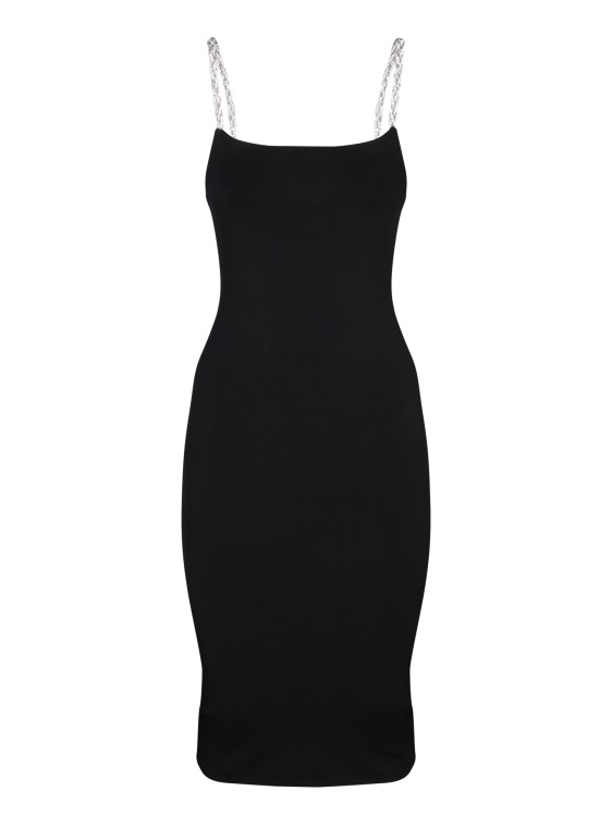 Alice And Olivia Fitted Midi Dress In Black