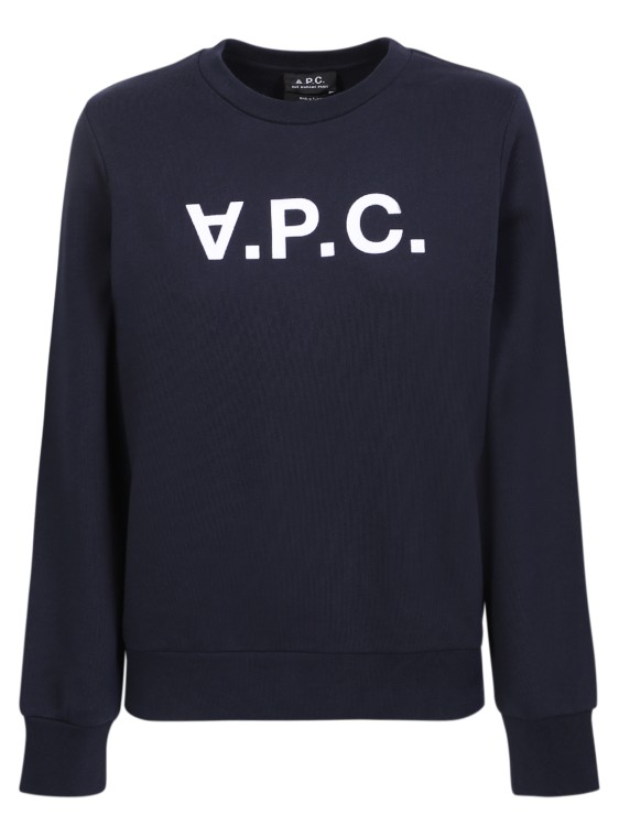 Apc Blue Pure Cotton Sweatshirts In Black