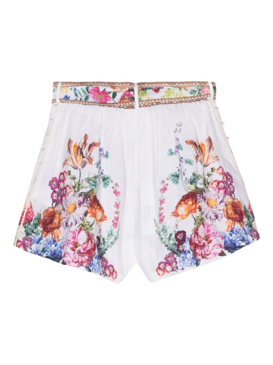 Shop Camilla Plumes And Parterres Multicolored Shorts