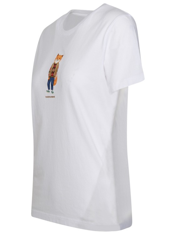 Shop Maison Kitsuné Dressed Fox T-shirt In White