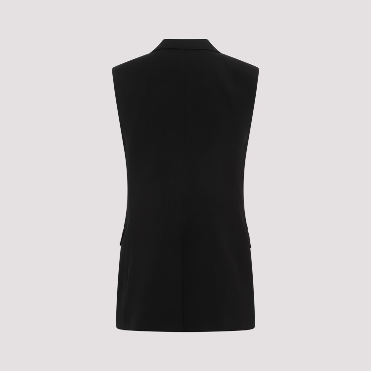 Shop Gabriela Hearst Black Silk Mayte Vest