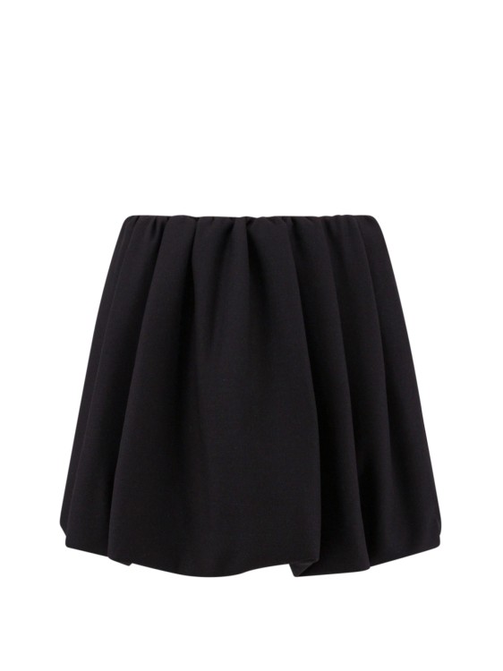 Shop Valentino Wool And Silk Skirt In Black