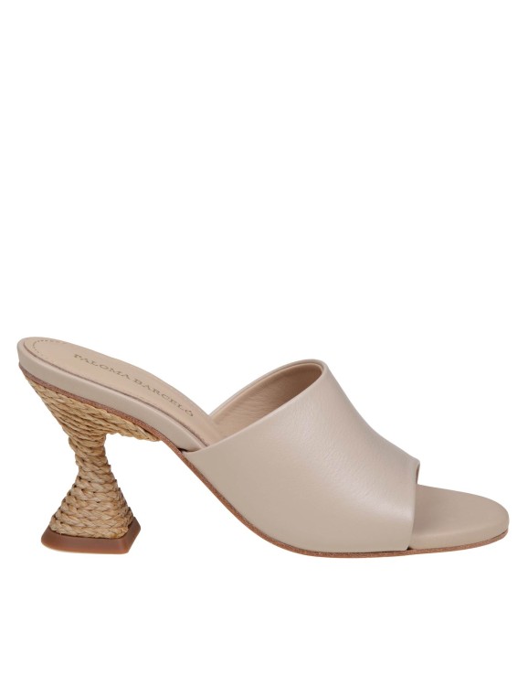 Shop Paloma Barceló Brigite Mules In Ivory Leather In Neutrals