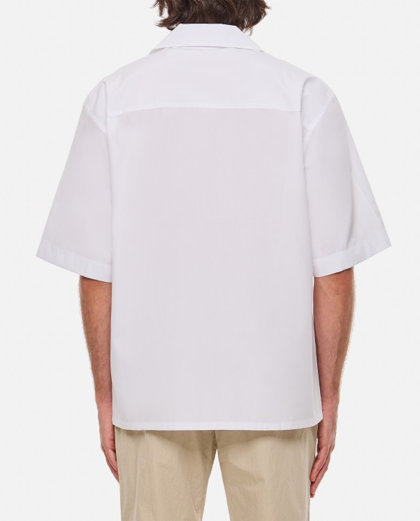 Shop Marni Cotton Bowling Shirt In White