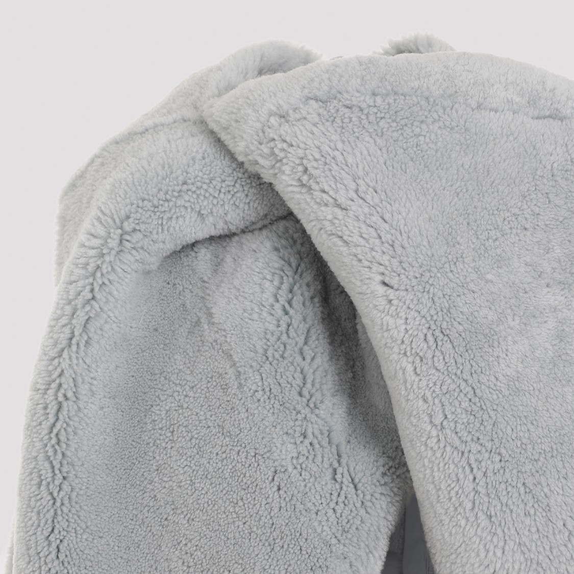 Rick Owens Short Masto Shearling Cape In Blue | ModeSens
