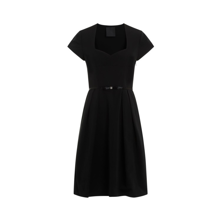 GIVENCHY GIVENCHY BLACK COTTON SHORT DRESS 