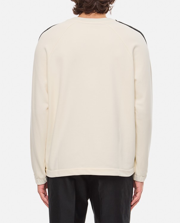 Shop Fendi Heavy Jersey Raglan Sweatshirt In Neutrals