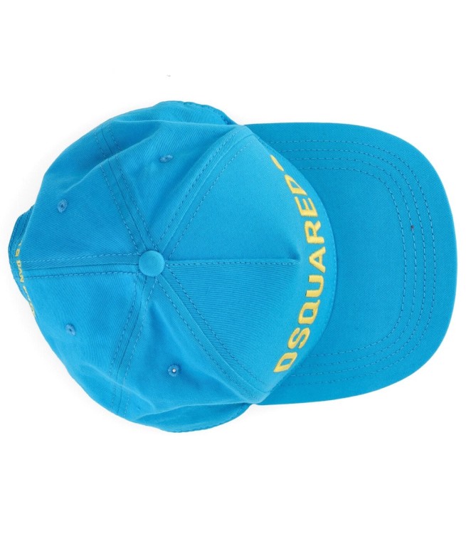 Shop Dsquared2 Technicolor Light Blue Baseball Cap