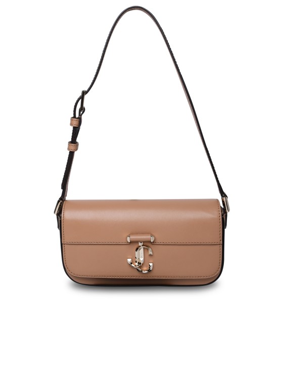Shop Jimmy Choo Biscuit Leather Bag In Brown
